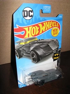 Hot Wheels 2019 #17 Batman #2 BATMOBILE Metalflake Gray DC Comics NEW - Picture 1 of 6