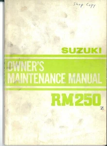 Suzuki 1981 Model RM250 - Owner's Manual - Part No. 99011-14320-03A - Picture 1 of 7