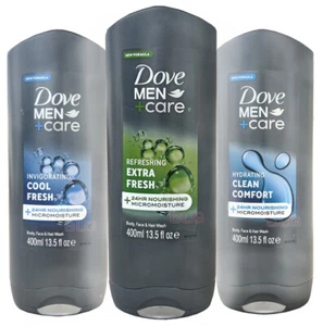 Dove Men+Care Body Face Hair Wash Hydrating Moisturizer Bundle 400 ml=13.5 fl oz - Picture 1 of 14