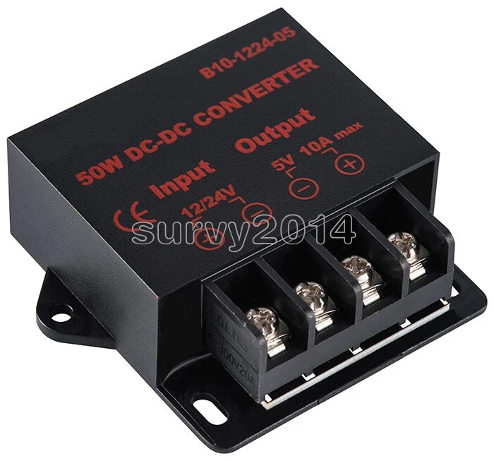 Voltage converter 12V / 24V DC to 5V DC 10A 50W stepdown converter - Image 1 of 1