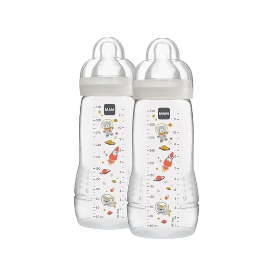 MAM Biberon Easy Active Baby Bottle 330 ml (Set da 2) Kit da 2 biberon MAM per - Immagine 1 di 4