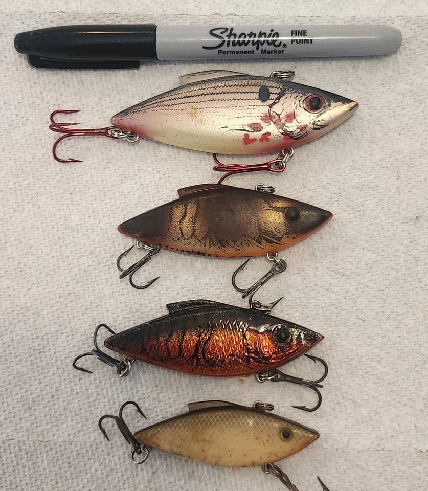 (4) Vintage Bill Lewis Rat-L-Trap Fishing Lures - Image 1 of 1