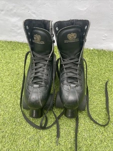 Sovereign Black Leather Skates Size UK 7 - Picture 1 of 21