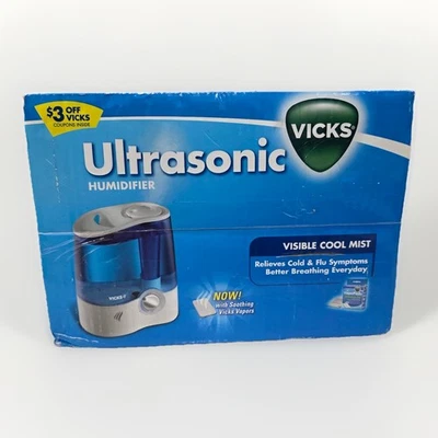 Vicks Ultrasonic Quiet Cool Mist Humidifier 1.2Gal Med/Lg Room Up To 20Hrs - Image 1 of 4