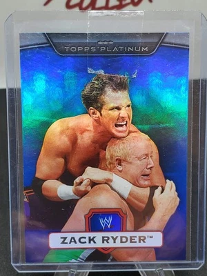 2010 Topps WWE Platinum #60 Zack Ryder Blue Parallel Card SN /199 - Image 1 of 2