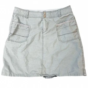 Horny Toad Skirt Size 8 Women's Gray Knee Length A-Line Athletic Khaki Mini - Picture 1 of 5