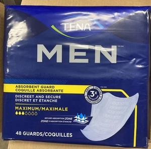 TENA Incontinence Guards for Men, Maximum Absorbency - 144 Count (3 X 48) - Picture 1 of 4