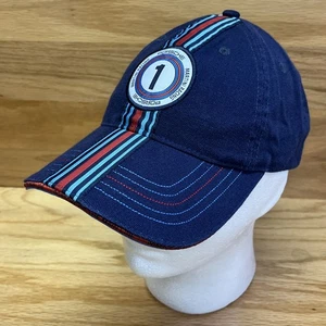 Cappello Porsche Martini Racing #1 blu toppa ricamata la linea principale berretto strapback - Foto 1 di 11