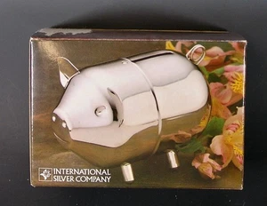 Banco de cerdos plateado International Silver Company, 1986 #9911607 - Imagen 1 de 7