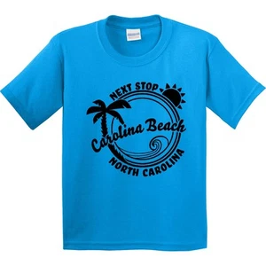 Inktastic Next Stop- Carolina Beach, North Carolina Youth T-Shirt State Home Fun - Picture 1 of 7