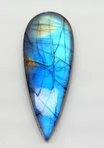 36,20 ct 100 % natürlicher Labradorit blau auffällige Birne Cabochon loser Edelstein SQ-84 - Bild 1 von 3