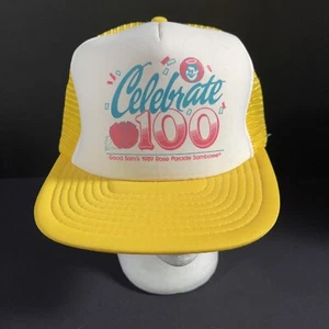 Vtg Rose Bowl Parade Hat 100th Advertising Good Sams Hat Snap Back Trucker Mesh  - Picture 1 of 9