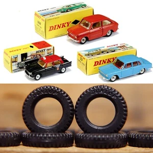 DINKY TOYS - 15MM TREADED "DUNLOP" - FOR FRENCH DINKY X 20 - Picture 1 of 1