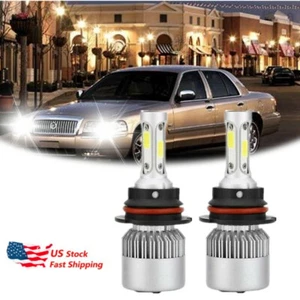 LED Headlight kit 9007 HB5 6000K White for 1998-2005 Mercury Grand Marquis - Picture 1 of 12