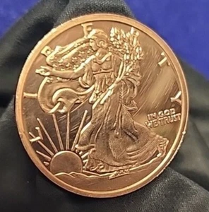 GOLDEN STATE MINT Walking Liberty Copper Round 1oz .999 Fine 2013 Uncirculated - Picture 1 of 8
