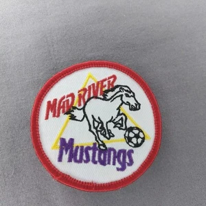 Mad River Mustangs Soccer OH Ohio 2.5" Round Patch - Picture 1 of 2