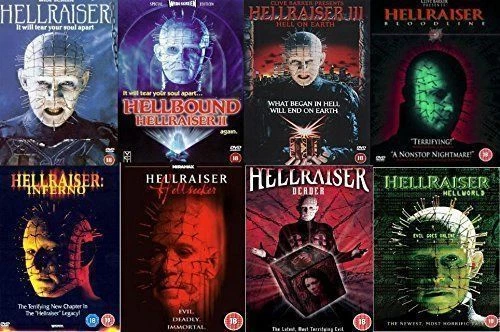 HELLRAISER COMPLETE MOVIE DVD COLLECTION FILM 1 2 3 4 5 6 7 8 New Sealed UK R2 - Image 1 of 1