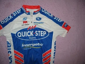 Quick Step Eddy Merckx Peugeot Cycling full zip Jersey Road Vermarc UCI Small  - Picture 1 of 6