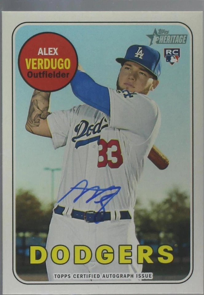 2018 Topps Heritage - Alex Verdugo #ROA-AV