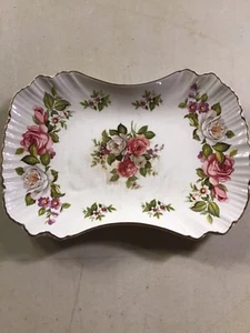 Old Foley James Kent Staffordshire England Relish Dish Harmony Rose England Vtg - Picture 1 of 6