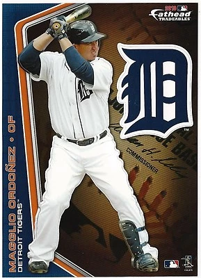 MAGGLIO ORDONEZ FATHEAD TRADEABLES DETROIT TIGERS REMOVABLE STICKER 2010 PROMO - Image 1 of 3