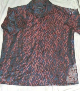 CAMISA PRONTI collection by PHITA BUTTON UP FLAMES TALLA XL - Imagen 1 de 3