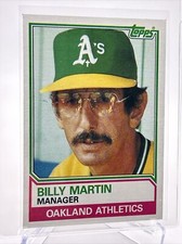1983 Topps Billy Martin Baseball Card #156 NM-Mint FREE SHIPPING