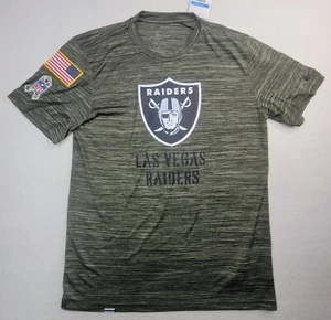 Las Vegas Raiders Nike On Field Salute to Service Shirt Mens M Camo Short Sleeve - Picture 1 of 11