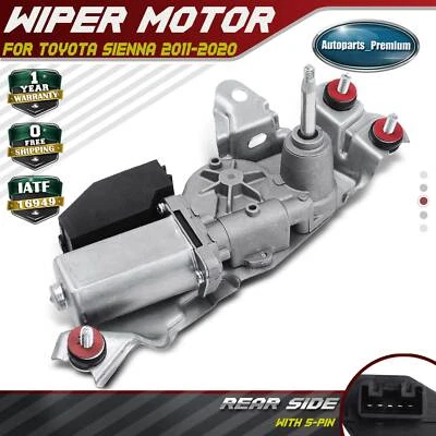 Rear Side Windshield Wiper Motor for Toyota Sienna 2011-2020 V6 3.5L L4 2.7L - Image 1 of 4