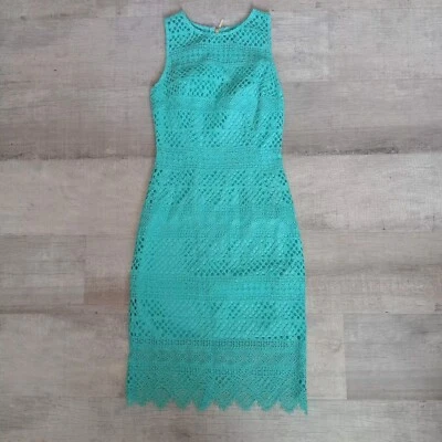 Guess By Marciano Women's Enchant Lace Sheath Dress In Green Sleeveless Size XS - Image 1 of 4