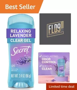 Secret Deodorant for Women, Clear Gel, Relaxing Lavender Scent, 3.4 oz - Picture 1 of 11