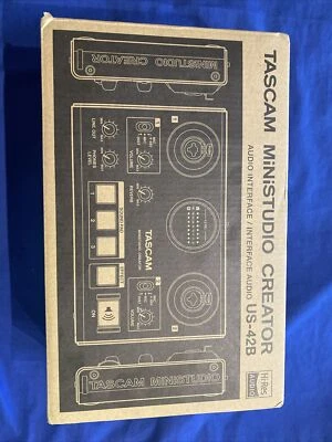TASCAM Mini Studio Creator US-42B Audio Interface Creator Black Podcasting - Image 1 of 3