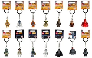 Lego Star Wars-Schlüsselanhänger-Darth Vader-Luke Skywalker-R2-D2-C-3PO-Yoda etc - Bild 1 von 1