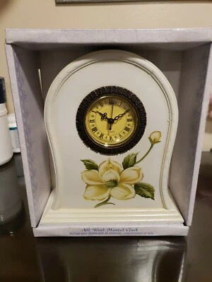Reloj Sky Tempmer Abrigo Cuarzo Blanco Flor Pintado - ver descripción  Foto 1 de 4