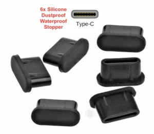6x USB Type-C Port Cache Poussière Silicone Prise Bouchon pour Samsung Galaxy XCover 5 - Photo 1/1