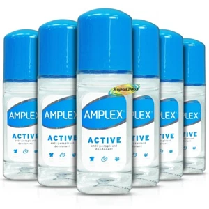 6x Amplex Active Anti Perspirant Deodorant Roll On 50ml - Picture 1 of 1