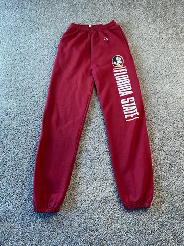 Florida State Seminoles Pants Womens Extra Small Red Sweatpants Champion FLAW Cover