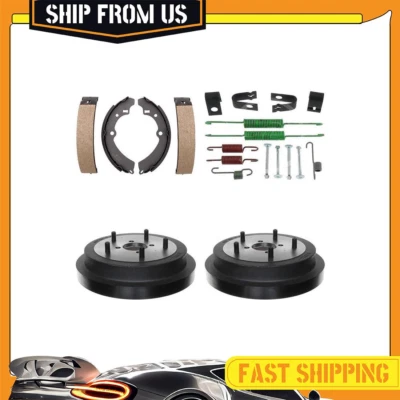 Tambores de freio traseiro e sapatas de freio kit de mola para Suzuki Samurai 1986-1995 - Imagem 1 de 4