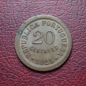 Portugal 1925 bronze 20 centavos - Picture 1 of 2
