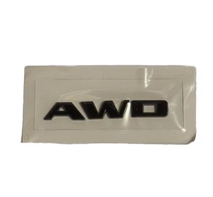 For Cadillac Rear Trunk Decklid AWD Letter Badge Emblem Nameplate Sport Black - Picture 1 of 6