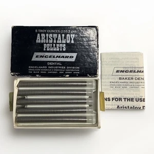 ENGELHARD SILVER ARISTALOY  DENTAL PELLETS 5 Oz FULL BOX - Picture 1 of 3