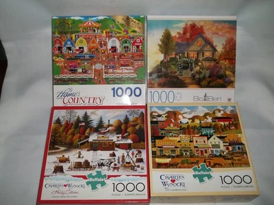 Lote de 4 rompecabezas de 1000 piezas Foto 1 de 4