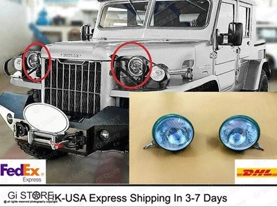 Conjunto de faros de canastilla para camionetas Ford Willys Jeeps Hotrods de 1/2 tonelada - Dodge Foto 1 de 4