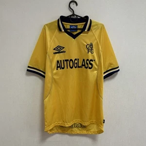 RARE Chelsea 1998-2000 Third Yellow Football Fußball Trikot Umbro Men’s Size L - Bild 1 von 20