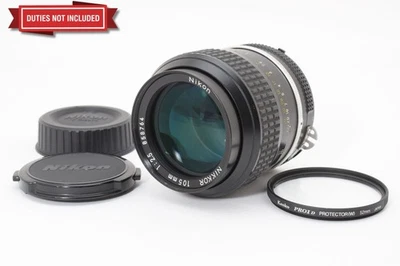 [ESTADO PERFEITO] Lente de retrato Nikon Ai Nikkor 105mm F2.5 MF foco manual do Japão - Imagem 1 de 4