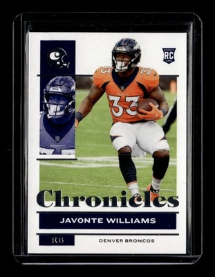 Javonte Williams 2021 Panini Chronicles #31 Denver Broncos Rookie - Image 1 of 2