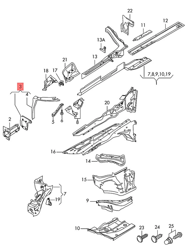 Juego de reparación original AUDI A6 allroad quattro Avant S6 A6L 4F0898266 Foto 1 de 1