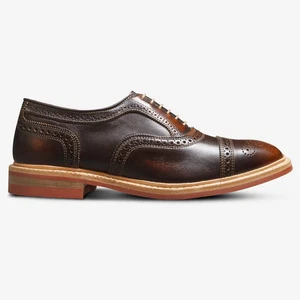 Allen Edmonds Strandmok 4027 Oxford Men's 11 Brown Cap Toe Dress Shoes ZOGG1521 - Picture 1 of 10