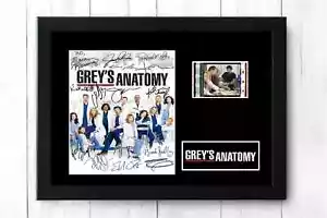 Grey's Anatomy Framed Film Cell Display Stunning New Signed Memorabilia + COA - Foto 1 di 3