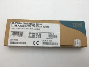 IBM 33L3283 ECC DIMM Memory upgrade 512MB PC1600 CL2 ECC DDR SDRAM RDIMM - Picture 1 of 2